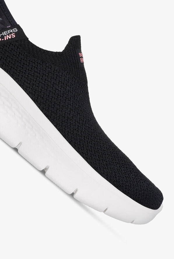 Skechers Performance Women's SLIP-INS Go Walk Flex Sunset Rose Knit Black Athletic Nursing Shoes - null - 3