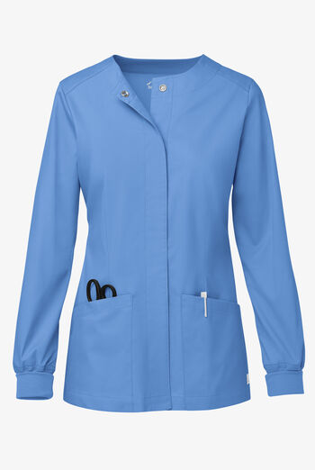Butter-Soft STRETCH Women's 2-Pocket Long Sleeve Snap Front Scrub Jacket