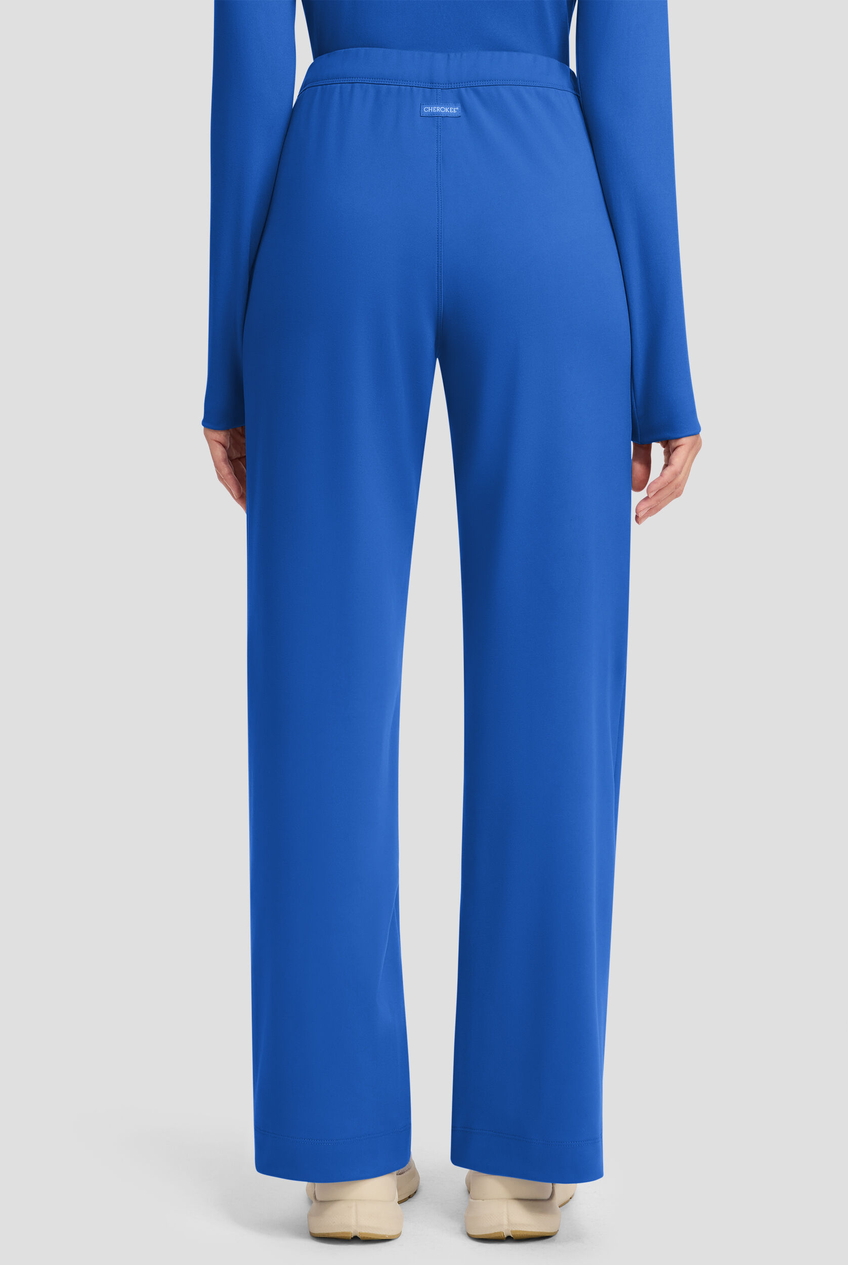 Cherokee Achieve Women's 3-Pocket STRETCH Wide Leg Pull-On Scrub