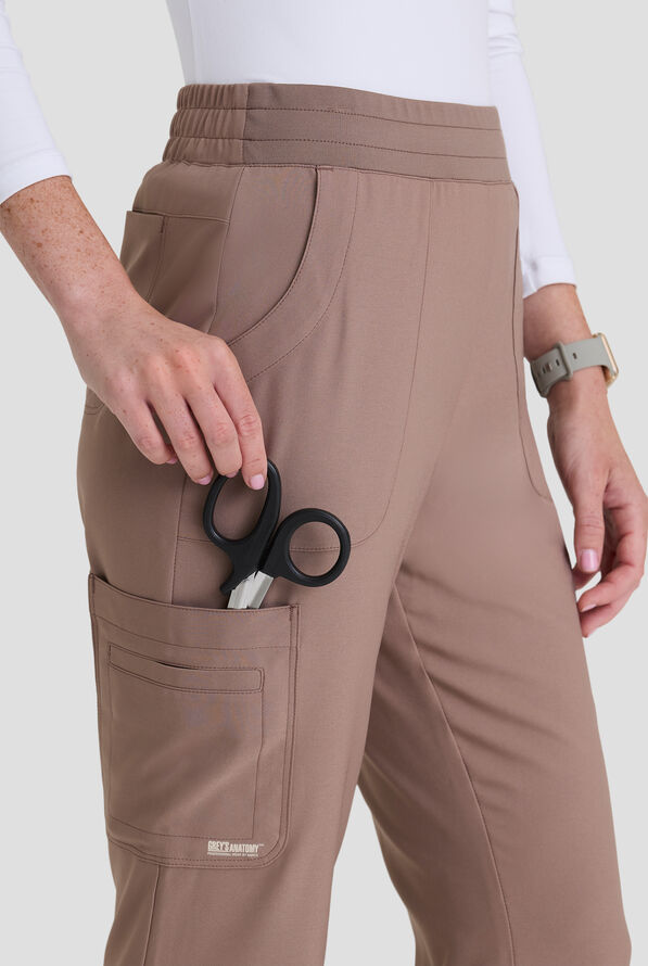 Pantal&oacute;n m&eacute;dico Grey's Anatomy by Barco Evolve STRETCH Sky con piernas acampanadas y 6 bolsillos para mujer - Driftwood - 3