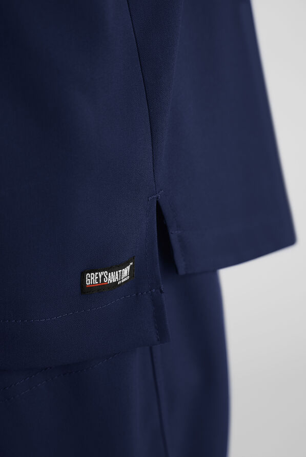 Camisa m&eacute;dica Grey's Anatomy&trade; by Barco Emerge Rhodes STRETCH estilo Henley con cuello redondo y 1 bolsillo para hombre - Indigo - 6