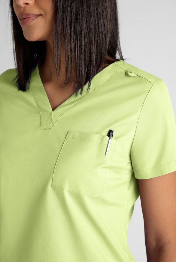 Butter-soft STRETCH Women's Scrub Set - Cool Matcha - 4