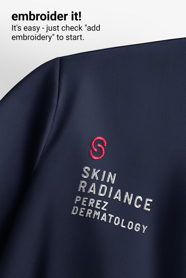 Blusa m&eacute;dica koi Solis Sari STRETCH con cuello en V y 4 bolsillos para mujer - Navy - 5