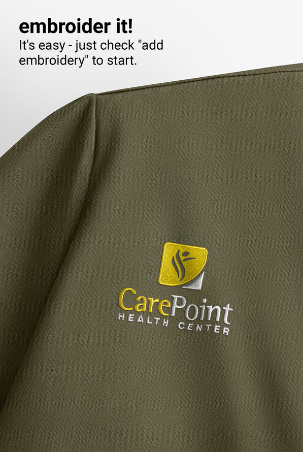 Dickies EDS NXT Women's 4-Pocket V-Neck Scrub Top - Olive - 3