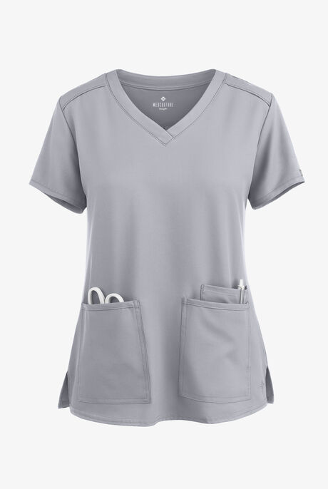 Med Couture Insight Women's 3-Pocket V-Neck Scrub Top