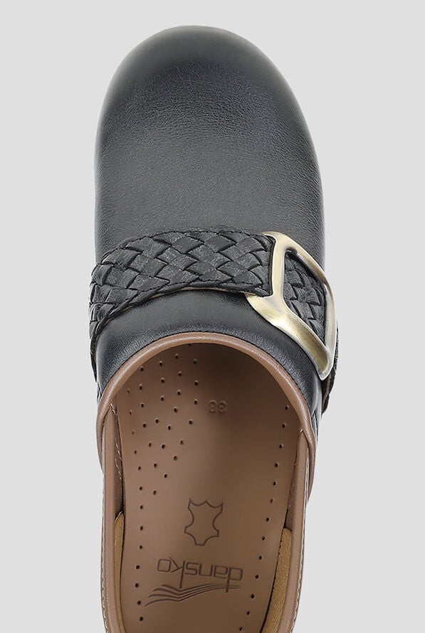 Dansko Women's Pro Braided Black Clogs - Black - 2