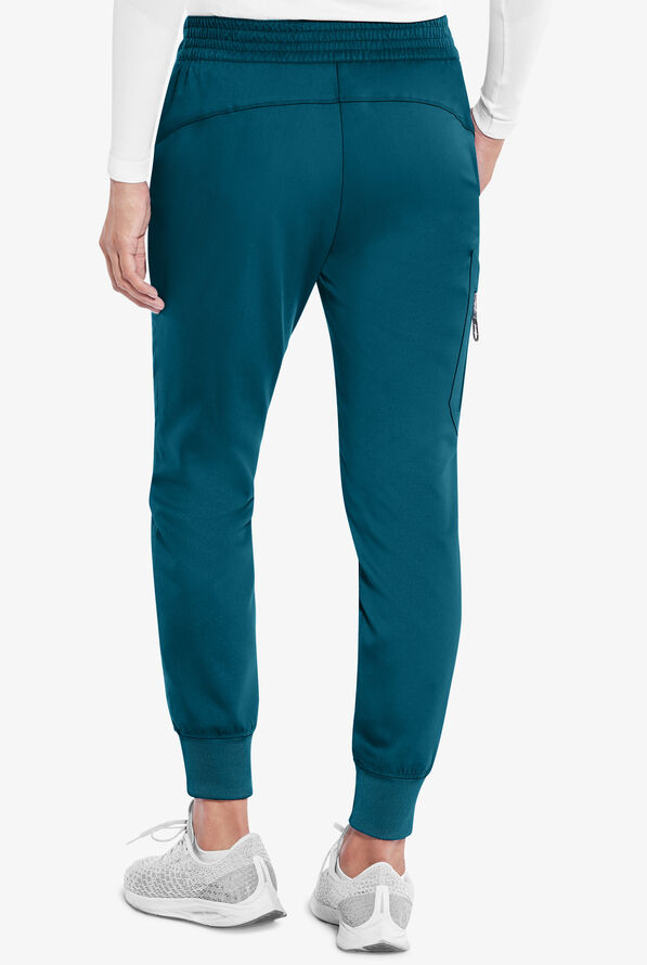 Grey's Anatomy by Barco Kira Women's 5-Pocket Double Cargo Knit Cuff Jogger Scrub Pants - Bahama Blue - 2