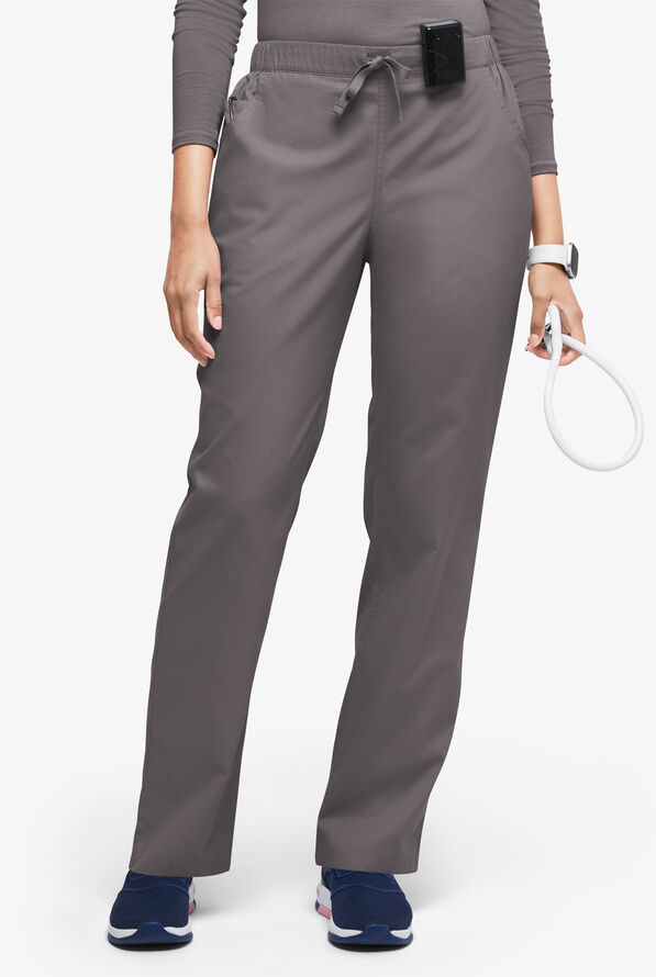 Pantalón médico Butter-Soft Originals estilo vaquero con piernas rectas y 5 bolsillos para mujer - Grey Stone - 1