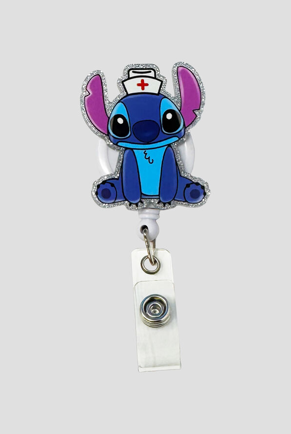 Cutieful Lilo & Stitch Retractable Acrylic ID Badge Holder - null - 1