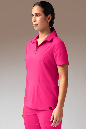 Hypothesis A-S All Situation Women’s 3-Pocket Polo Neck Scrub Top