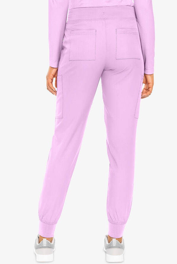Med Couture Insight Women's 6-Pocket Cargo Jogger Scrub Pants - Lilac - 4