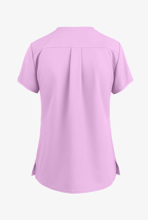 Med Couture Insight Women's 3-Pocket V-Neck Scrub Top - Lilac - 3