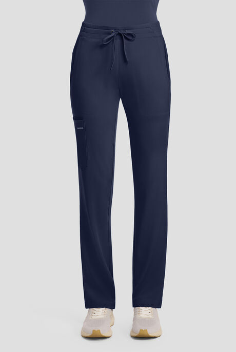 HH Works by Healing Hands Women's 5-Pocket STRETCH Straight Leg Drawstring Cargo Scrub Pants