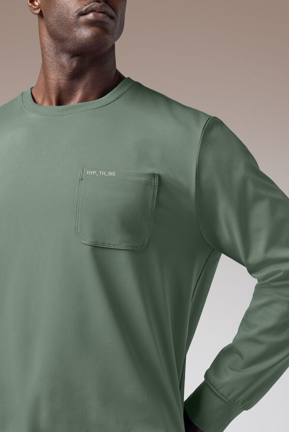 Hypothesis Omni Base Men's Knit Crew Neck Scrub Pullover - Mineral - 5