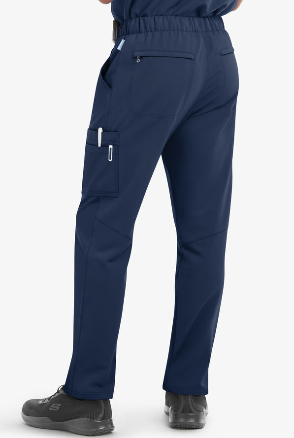 MOVEMENT by Butter-Soft Hadar Men's 9-Pocket Cargo STRETCH Scrub Pants - Navy - 2