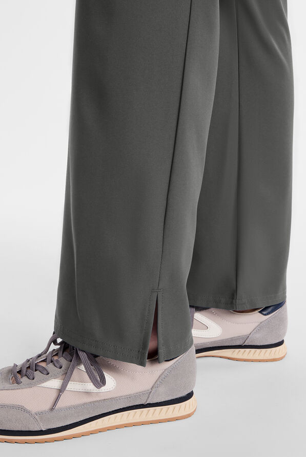 Med Couture Insight Women's 4-Pocket Flare Leg Cargo Scrub Pant - Pewter - 5