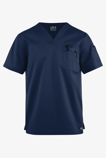 Camisa m&eacute;dica UA Butter-Soft STRETCH con cuello en V y 4 bolsillos para hombre 