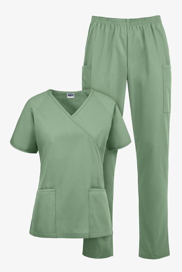 Strictly Scrubs Women's Classic Scrub Set - Seaspray - 1