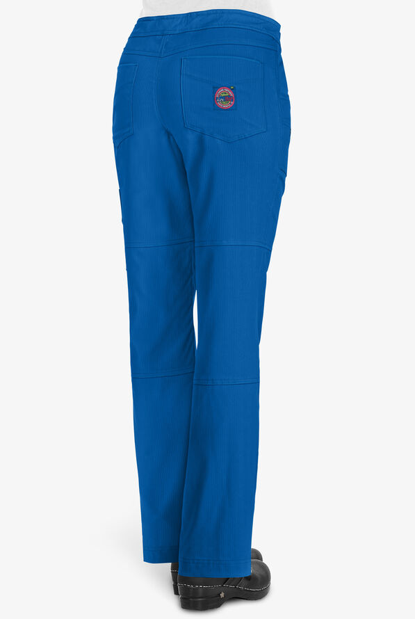 koi Lite™ Peace Women's 6-Pocket Drawstring Scrub Pants - Royal - 3