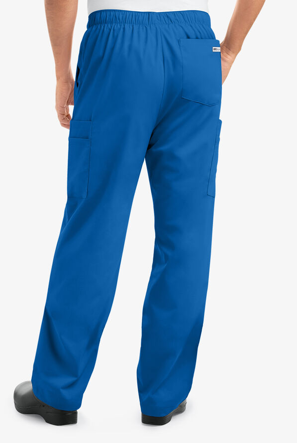 Best Buy Scrubs Next Generation Men's 7-Pocket Zip Front Cargo Pants - Royal - 2