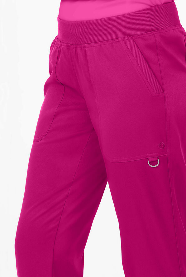 Pantalón médico Bella by Zavate Lillian STRETCH estilo jogger con 5 bolsillos para mujer exclusivo de UA - Raspberry - 2