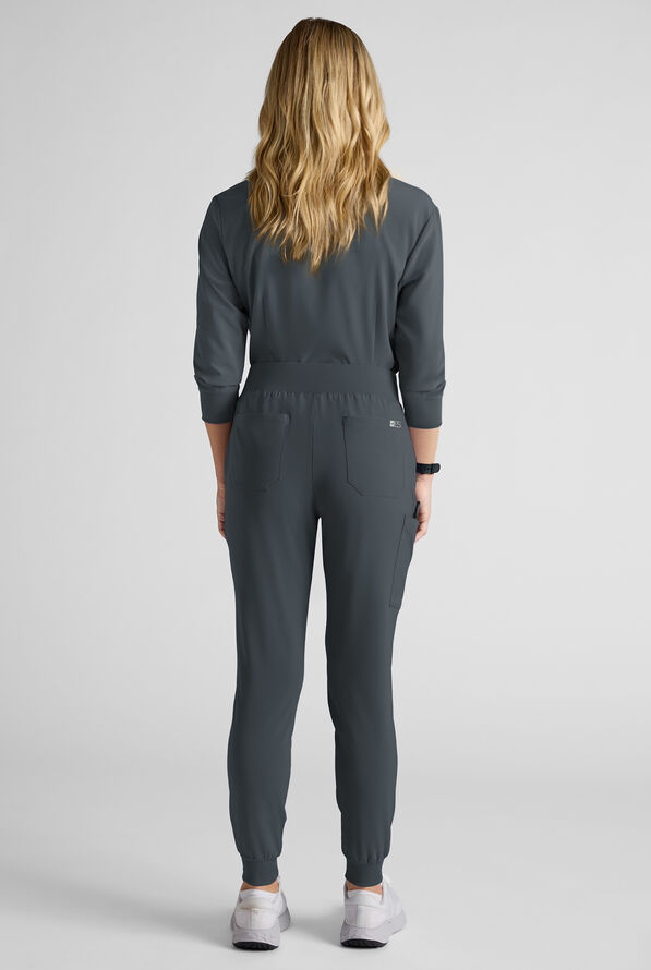 Easy STRETCH Women's Scrub Set - Pewter - 4