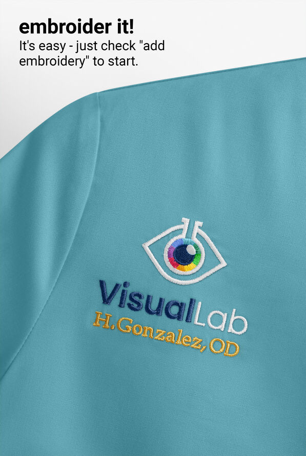 Butter-Soft Originals Women's 2-Pocket V-Neck Scrub Top - Delphinium Blue - 5