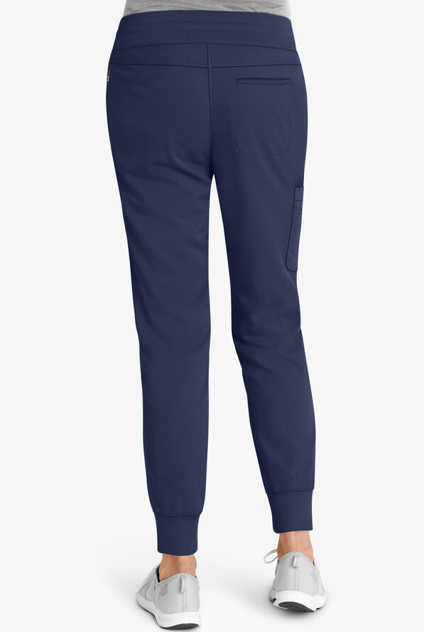 Grey's Anatomy by Barco Spandex STRETCH Eden Women's 5-Pocket Cargo Jogger Scrub Pants - Indigo - 2