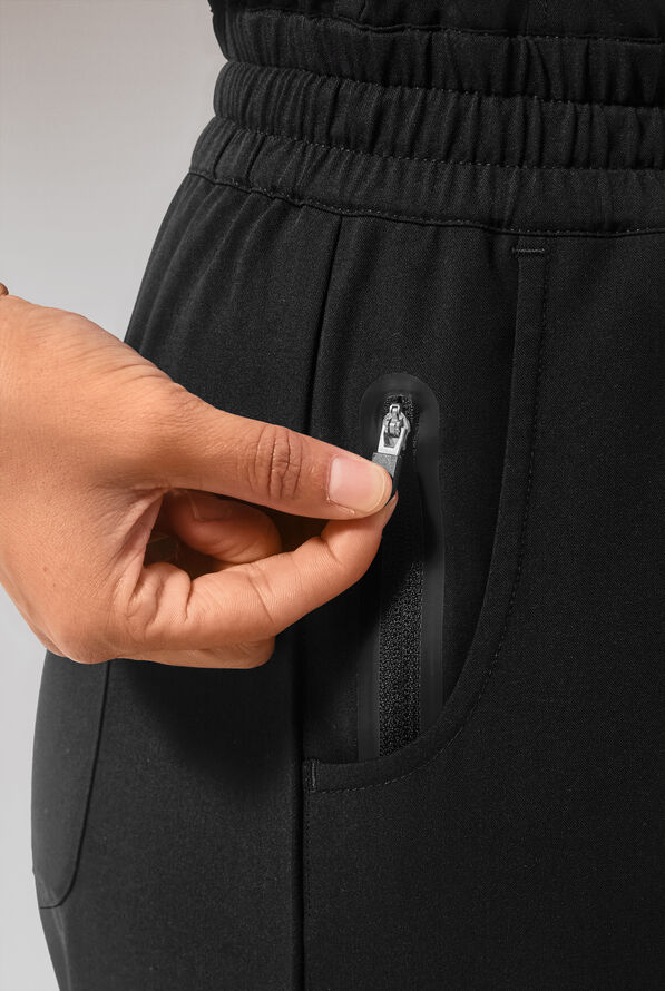 Hypothesis Duo Base Women's 6-Pocket Wide Leg Jumpsuit - Jet Black - 6