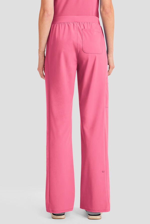 Pantal&oacute;n m&eacute;dico Infinity PURSUIT STRETCH con piernas rectas y 4 bolsillos para mujer - Tropical Pink - 4