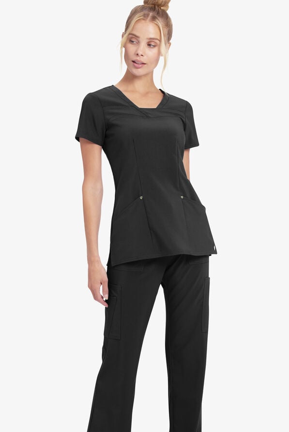 heartsoul Love Always Serenity VNeck Scrub Top, Stretch Scrubs