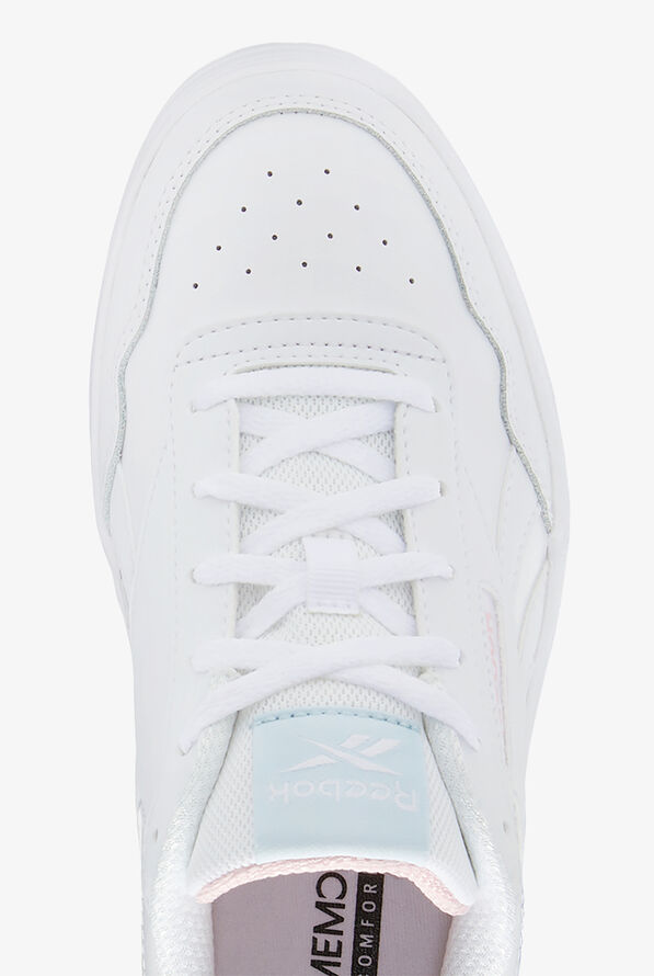 Reebok Women's Court Advance bold FTWR White/Glass Blue/Pink Glow Athletic Lace Up Nursing Shoes - null - 2
