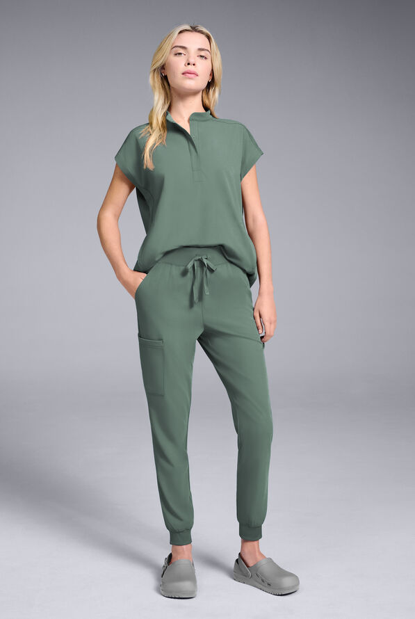 Hypothesis Women's Base 6-Pocket Jogger Scrub Pant - Olive - 6