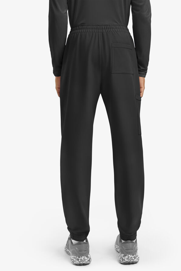 Pantal&oacute;n m&eacute;dico Cherokee Workwear Originals Ultra estilo cargo jogger con frente plano y 5 bolsillos para hombre - Black - 2