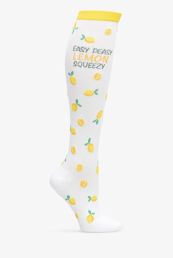 Nurse Mates Lemon Squeezy Women's 12-14 mmHg Light Compression Socks - null - 1
