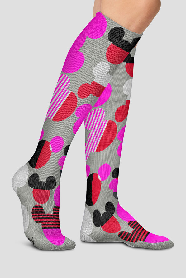 Tooniforms Ears To Mickey Women's 10-15 mmHG Light Compression Socks - null - 3