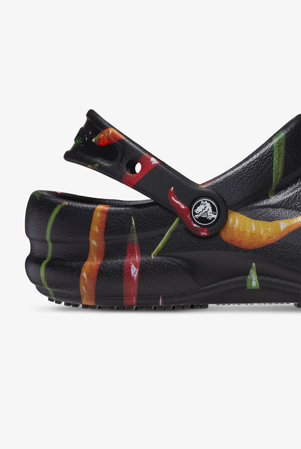 Crocs Unisex Bistro Graphic Pepper/Black Clogs - null - 4