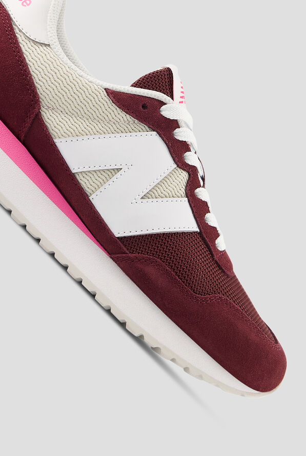 New Balance Women's 237 Burgundy / Linen Athletic Lace Up Shoes - null - 3