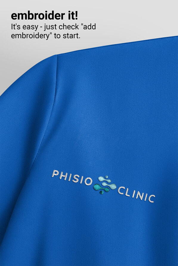 Wink Renew Women's 2-Pocket STRETCH Dolman Sleeve Shirt Collar Scrub Top - Royal - 4