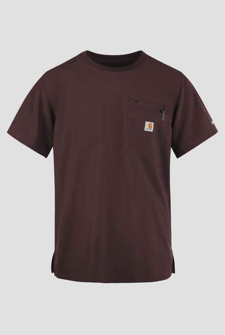 Carhartt Cross-Flex Men's 2-Pocket STRETCH Crew Neck Scrub Top