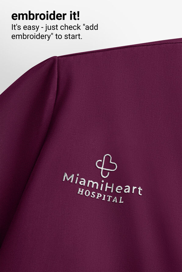 Strictly Scrubs Women's 4-Pocket Scrub Set - Wine - 6