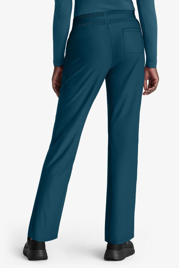 Skechers by Barco Slip-ins Reach Women's 4-Pocket STRETCH Slim Cargo Straight Leg Scrub Pants - Bahama Blue - 2