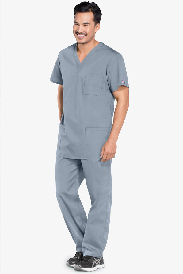 Cherokee Workwear 4876 Unisex Scrub Top, Unisex Scrubs at