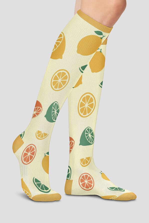 Cherokee Zesty Citrus Women's 10-15 mmHg Light Compression Socks - null - 3