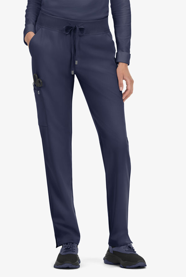 koi Cureology Atria Women's 6-Pocket Cargo Scrub Pants - Navy - 1