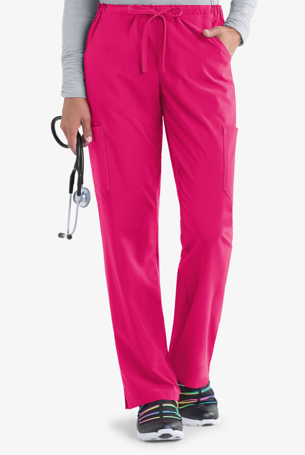 Pantalón médico Easy STRETCH Tall Eden con cordón y 4 bolsillos para mujer - Flirt - 1