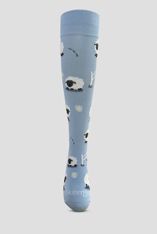 Skinergy Fuzzy Sheep 15-20 mmHG Women's Compression Socks - null - 2