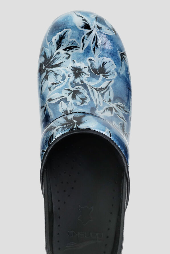 Dansko Women's Professional Blue Vine Patent Clog - null - 2