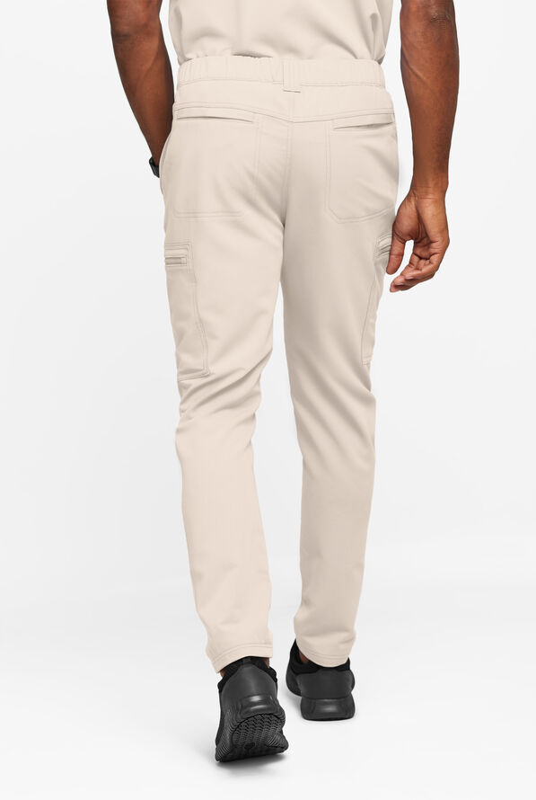 Pantal&oacute;n m&eacute;dico Movement by Butter-Soft STRETCH estilo cargo con 8 bolsillos para hombre - Khaki Shale - 4