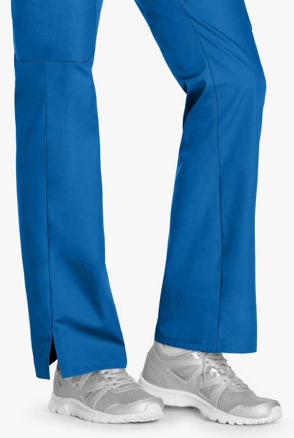 Pantalón médico Cherokee Workwear STRETCH estilo cargo con cintura acanalada y 6 bolsillos para mujer - Royal - 5